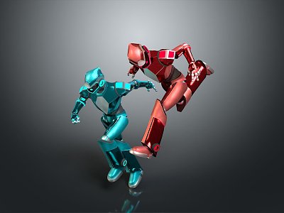 Robot Assistant Small Robot Butler Robot Butler Figure Game Figure 3d model