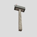 Mailbox Outdoor Mailbox Outdoor Mailbox Wood Mailbox Old-fashioned Mailbox Wood Mailbox Low Face Number Low Model Simple Model Game Video Level Realism 3d model