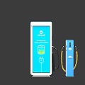 VCLAT And Tesla Electric Vehicle Charging Stations With Smart Display And Cables