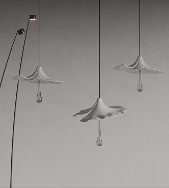 Modern Knoll Chandelier Small Chandelier Shaped Chandelier Shell Chandelier 3d model