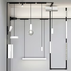 Modern chandelier 3d model