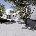 Traditional Karesansui Garden Design With Raked Gravel Natural Stones And Pine Trees
