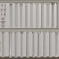 European Column Roman Column Gypsum Column Gypsum Line Cylindrical Square Column 3d model