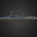 Warship Dreadnought Class Destroyer Battleship Cruise Ship Frigate Ship Carrier Low Face Number Low Model Simple Model Game Movie Class Realistic 3d model