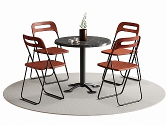 Modern Leisure Tables and Chairs Negotiation Tables and Chairs Dining Tables and Chairs 3d model