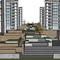 architectural landscape integration 3d model