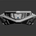 modern aircraft science fiction aircraft spaceship 3d model