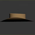 Stylish Brown Wide Brimmed Hat With Golden Decorative Band For Fashion Look