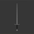 Modern Sword Officer Sword Long Sword Sheath 3d model