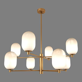 Chandelier multi-head chandelier 3d model