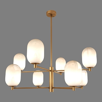 Chandelier multi-head chandelier 3d model