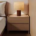 Modern Log Style Bedside Table Modern Table Lamp Table Lamp 3d model