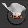 Bald Superhero Character Figurine With Yellow Uniform Red Boots and White Cape