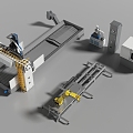 modern industrial equipment plant equipment 3d model