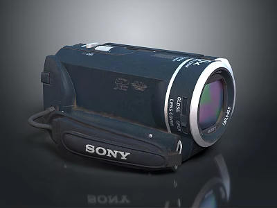 Sony Digital Camcorder For Video Recording With High Definition Lens And Compact Design 3d model