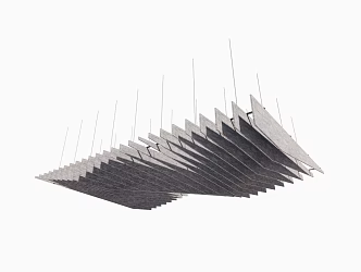 Ceiling Special-shaped Ceiling Sound-absorbing Board Ceiling Curved Ceiling Grille Ceiling Simple 3d model