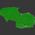 Detailed Terrace Field Scale Model With Layered Fields Traditional Houses And Greenery