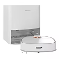 Modern White Deebot Robot Vacuum Cleaner With Automatic Charging Dock Station