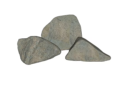 Natural Stone and Wood Decorative Materials with Rustic Texture for Home Design 3d model