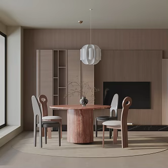 Modern table combination 3d model