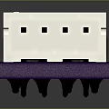 Purple Electronic Circuit Module With Black Pin Connectors White Interface And Components