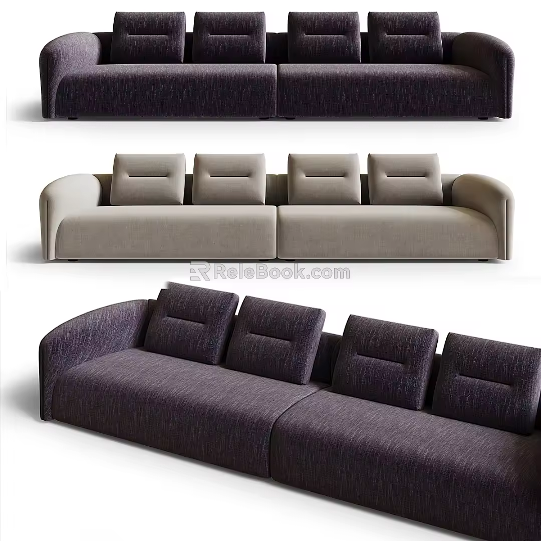 Modern Basilico multiplayer sofa 3d model