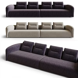 Modern Basilico multiplayer sofa 3d model