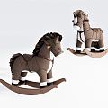 Modern Trojan Horse Stool Children's Stool Trojan Horse Stool Rocking Chair Children's Toys 3d model