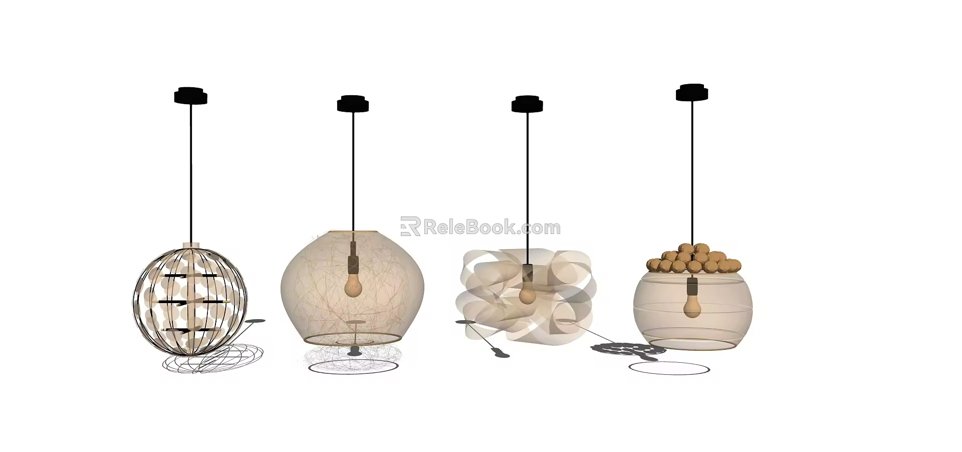 Modern chandelier combination 3d model