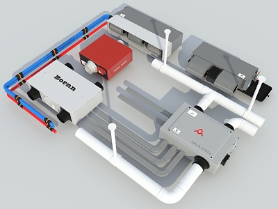 Fresh air equipment, ventilation equipment, fan coil air conditioning unit model