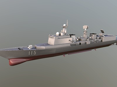 051C destroyer guided missile destroyer brigade state-class air defense destroyer 3d model