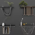 Diverse Console Table Designs Featuring Wooden Metal And Marble Tops With Plant Decorations