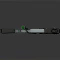Futuristic Sci Fi Weapon With Gray And White Design And Tactical Components 3d model