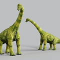 Modern reptile Brachiosaurus dinosaur 3d model