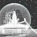 Festive Snow Globe With Snowman Happy New Year 2022 And Merry Christmas Decorations