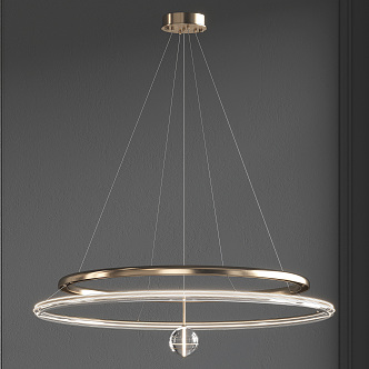 Light Luxury Chandelier 3d model