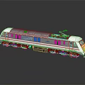 Sleek Modern Train Model With Black Roof Red Stripe And Detailed Exterior Design