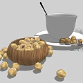 Freshly Brewed Coffee In White Cup With Roasted Coffee Beans And Sugar Cubes