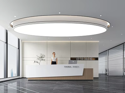 Modern Front Desk 3d model