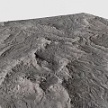 Natural Rocky Terrain Featuring Undulating Surface Deep Valleys And Rough Textures