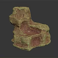 Hand Carved Wooden Stone Sculpture With Natural Rough Texture And Irregular Shape