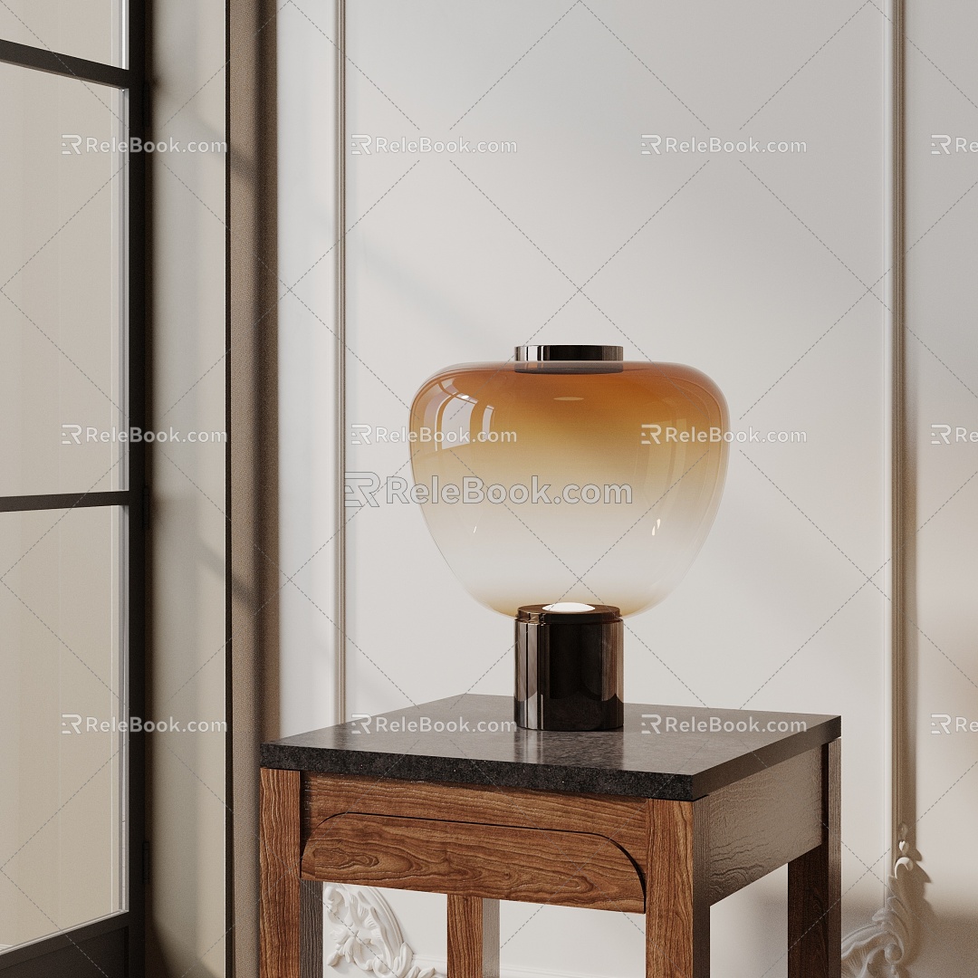 Modern table lamp 3d model