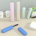 Stylish Modern Bathroom Accessories Set With Ceramic Soap Dish And Toothbrush Holder