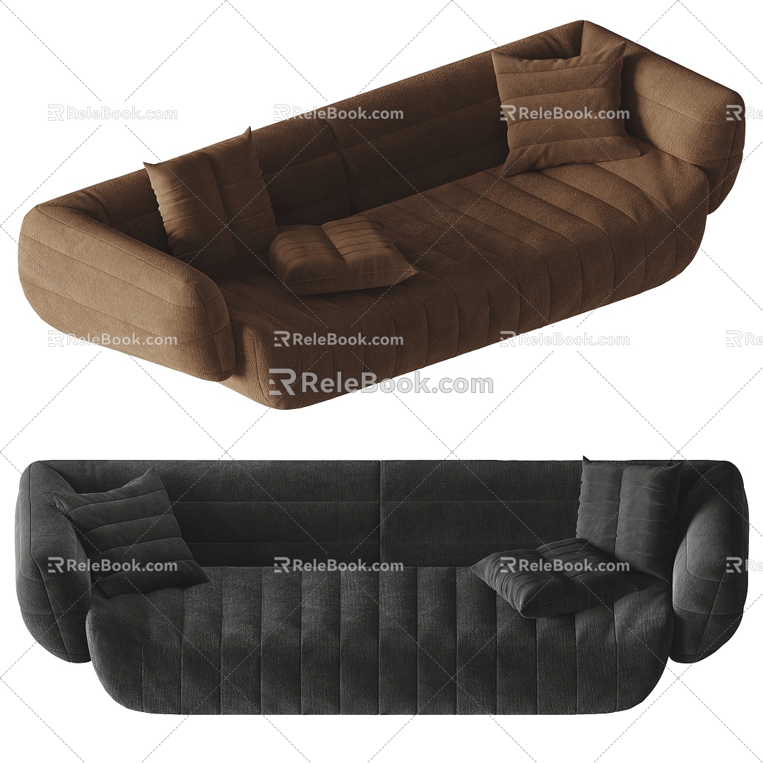 Minotti people sofa sofa sofa 3d model