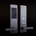 Fingerprint lock password lock 3d model