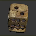Wooden Dice Decorative Furniture Ornament With Intricate Hole Design And Natural Wood Finish