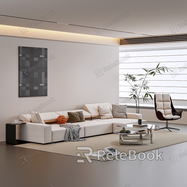 modern living room model