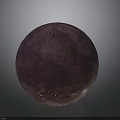Mystical Purple Sphere With Biological Textures And Patterns On Dark Background