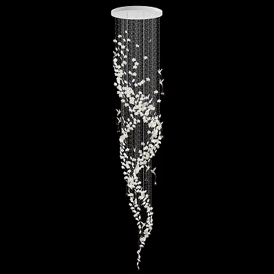 Modern Chandelier Simple Round Chandelier 3d model