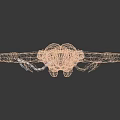 Game Movie Character With Blonde Hair Arms Outstretched Black Bodysuit Gold Accents And Mechanical Elements
